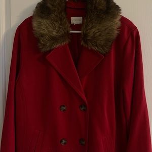 Chico Blazer Black Faux fur adorable for the holidays